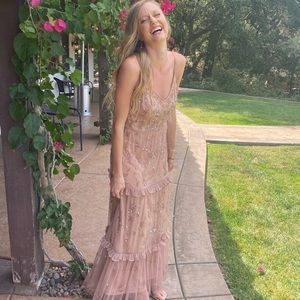 Adrianna Papell Beaded Evening Gown